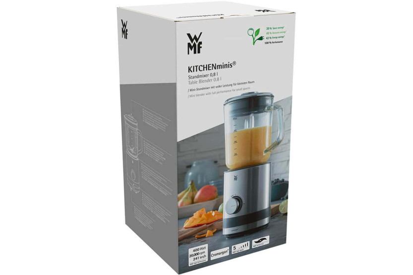 Blender WMF Kitchenminis in glass and 18/10 stainless steel Cromargan 0,8L