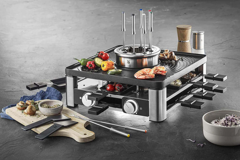 3-in-1-Gourmetstation WMF Lumero Raclette, Fondue und Grillen