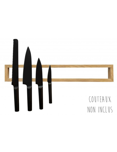 Clap Design barra magnética hecha a mano en roble 57cm