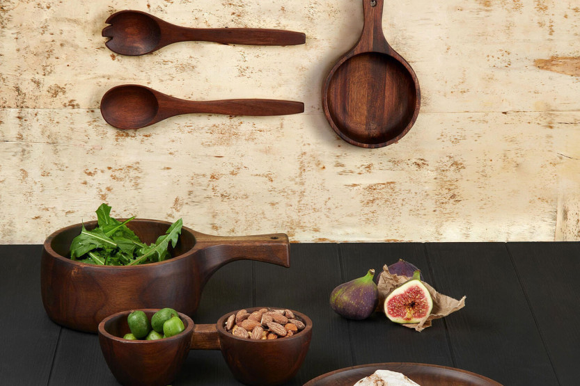 Asa Selection salad servers in acacia