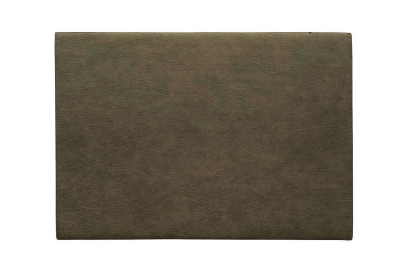 Asa Selection khakifarget bordskåner i vegetabilsk skinn 46x33cm