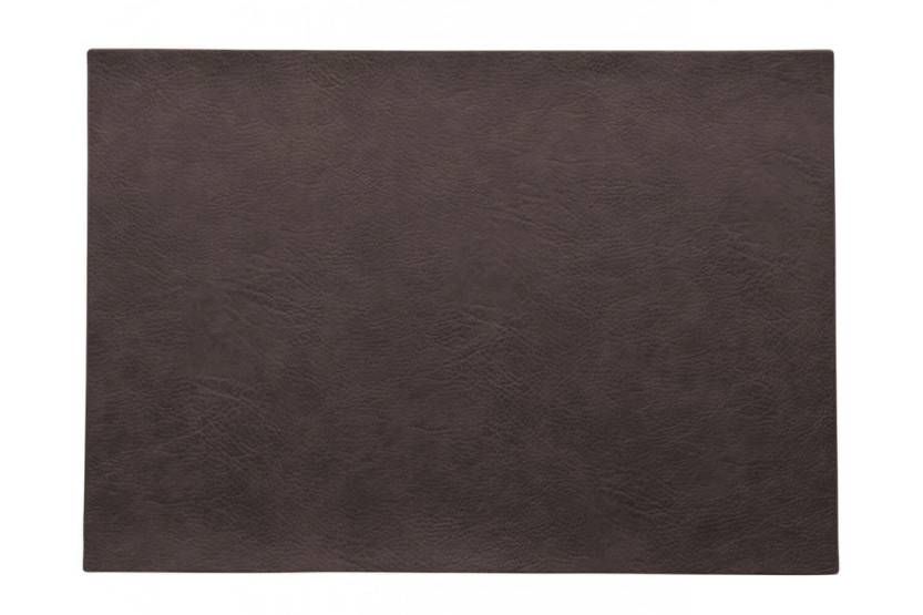 Asa Selection tovaglietta da caffè nera in pelle vegetale 46x33cm