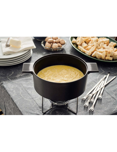 Conjunto de fondue em ferro fundido Mono anti-derrame