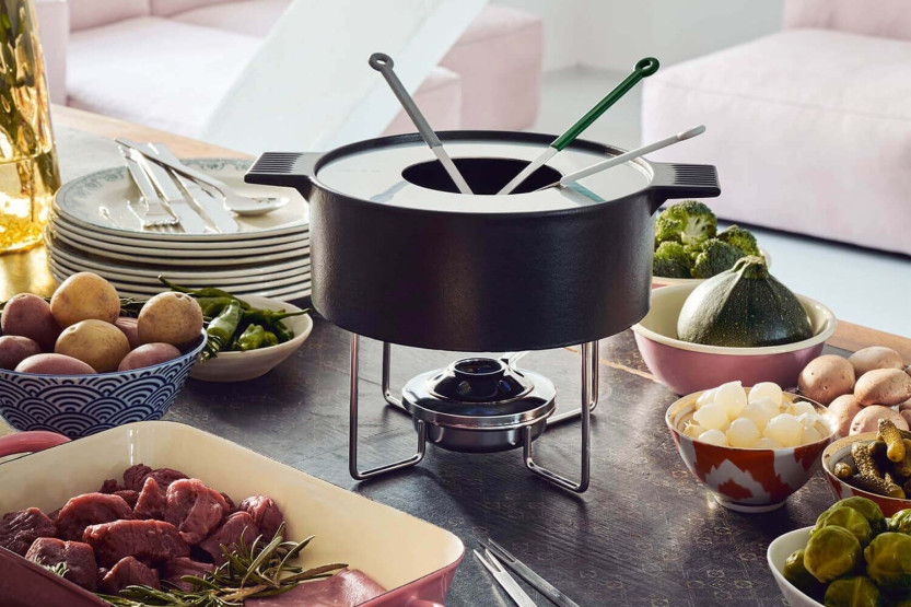Set per fonduta in ghisa Mono non versabile