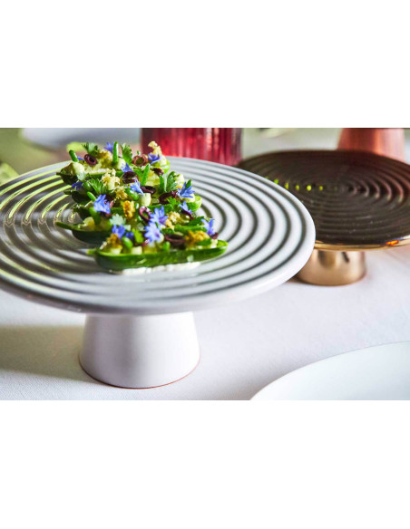 Dutch Deluxes presentation tray ø20cm in white ceramic
