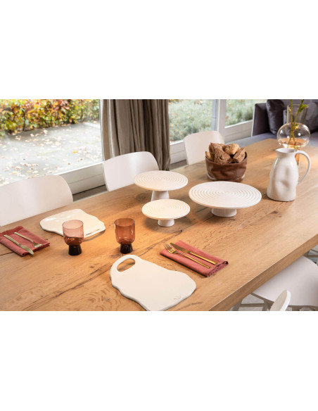 Dutch Deluxes presentation tray ø20cm in white ceramic