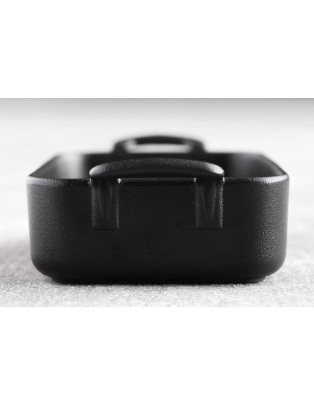 Piatto da portata rettangolare Revol Belle Cuisine 26x18,5 cm in porcellana nera effetto ghisa