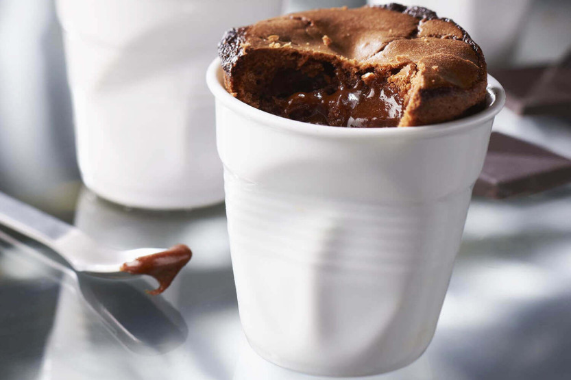 Tazza Revol Espresso Froissé 8cl in porcellana bianca