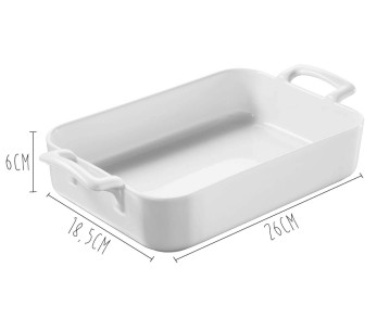 Suorakulmainen lautanen Revol Belle Cuisine 26X18,5cm Valkoinen