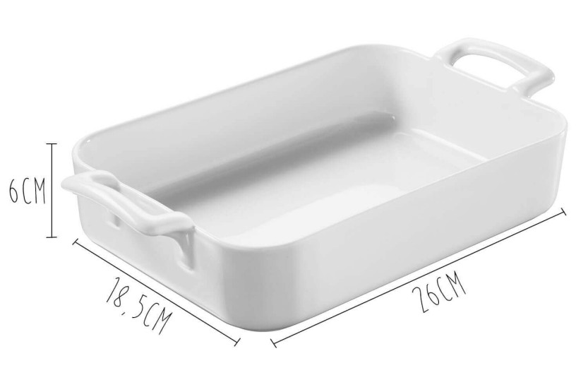 Rechthoekige schaal Revol Belle Cuisine 26X18,5cm Wit