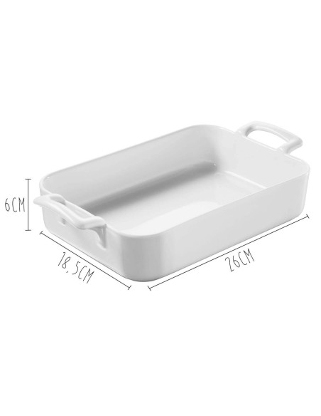 Rectangular platter Revol Belle Cuisine 26X18,5cm White