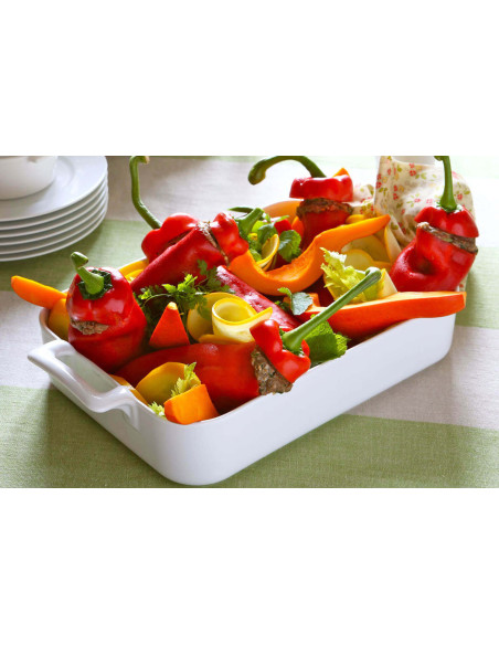 Revol Belle Cuisine rectangular platter 30x21.5cm in white porcelain