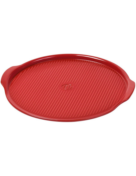 Emile Henry rillet keramisk pizzastein 36 cm