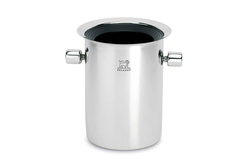 Secchiello per champagne Peugeot in acciaio inox 19 cm