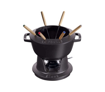 Fondueset i gjutjärn STAUB 20cm 6 personer