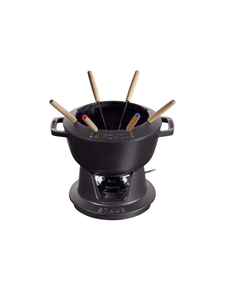 Fondueset i gjutjärn STAUB 20cm 6 personer