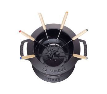 Set de fondue de hierro fundido STAUB 20cm 6 personas 2