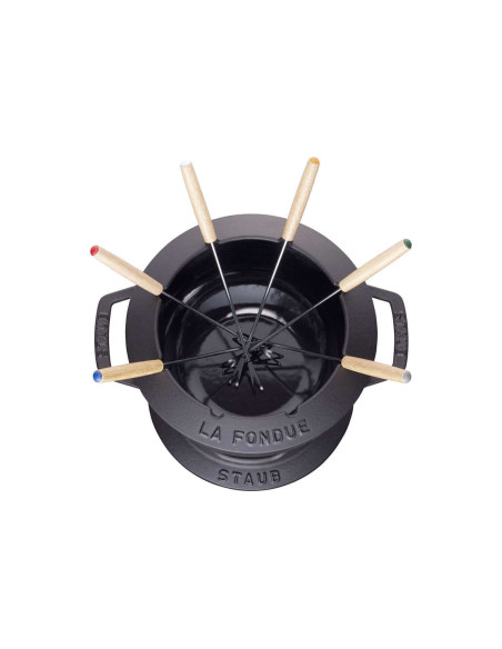 Fondueset i gjutjärn STAUB 20cm 6 personer
