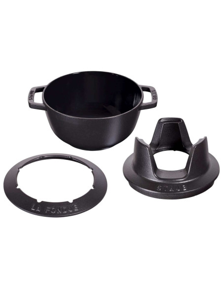 Støpejernsfonduesett STAUB 20cm 6 personer