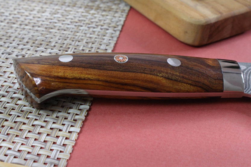 Takeshi Saji R2 Damascus Mosaic 17.5cm japanilainen santoku veitsi