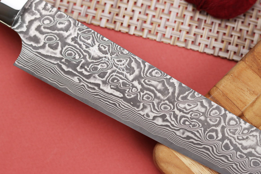 Japanisches Sujihiki-Messer Takeshi Saji R2 Damast Mosaik 24cm
