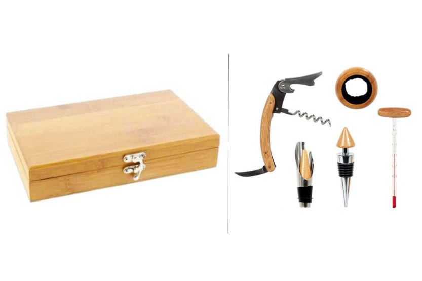 Sommelier-Set Pradel Excellence 5-teilig Bambus
