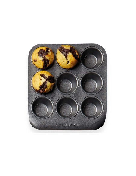 Set med 7 MasterClass Smartspace non-stick bakformar och fat i stål