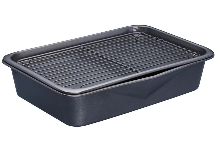 Set med 7 MasterClass Smartspace non-stick bakformar och fat i stål