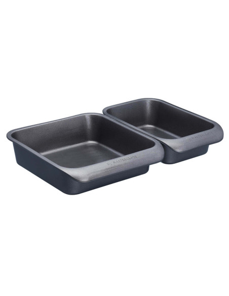 Sæt med 7 MasterClass Smartspace non-stick-bageforme og -fade i stål