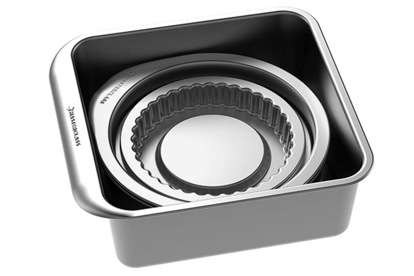 Stabelbart sæt med 7 Masterclass Smartspace non-stick wienerbrødsforme