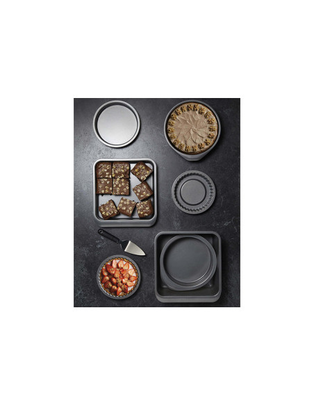 Conjunto empilhável de 7 formas de pastelaria antiaderentes Masterclass Smartspace