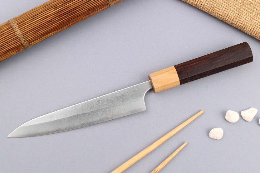 Yoshimi Kato AS Nashiji 15cm käsintehty japanilainen yleispuukko