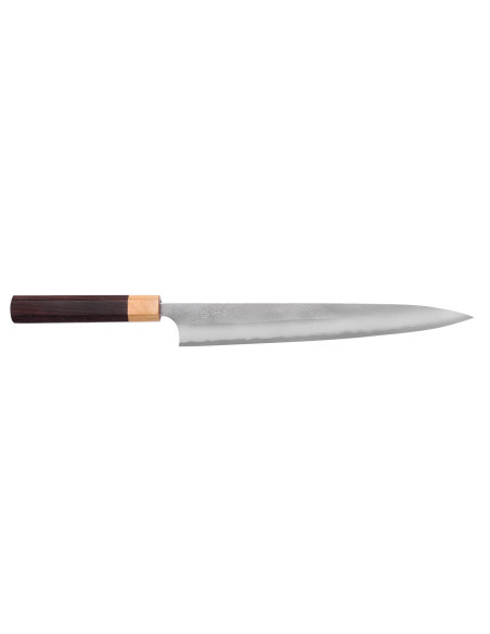 Faca japonesa sujihiki Yoshimi Kato AS Nashiji 27cm feita à mão