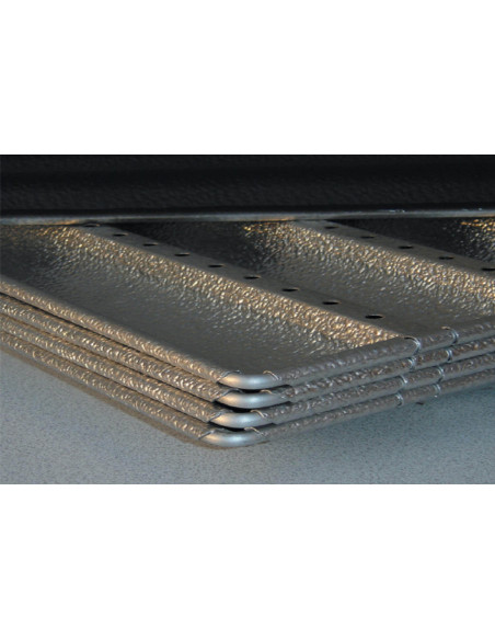 Plåt med 6 st aluminiumrännor