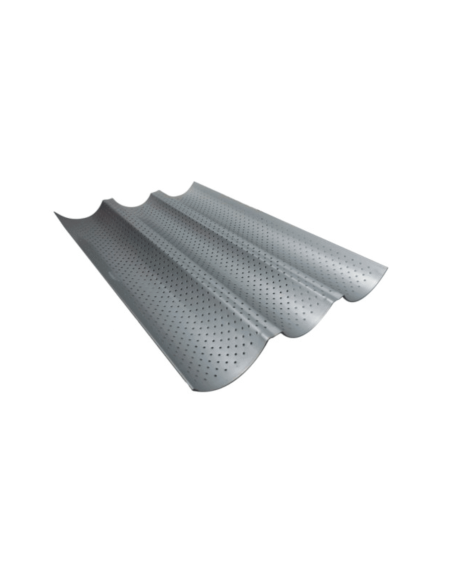 Perforated plate for 3 steel rods or tiles