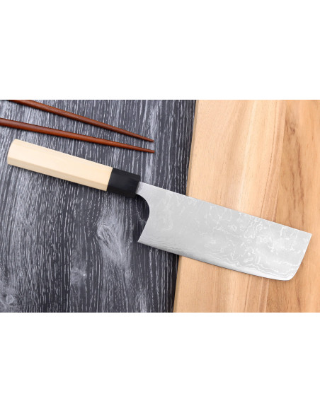 Masakage Shimo 16,5cm Shirogami Japans handgemaakt nakiri mes