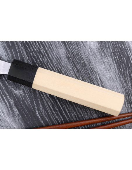 Japanisches handgefertigtes Nakiri-Messer Masakage Shimo 16,5cm Shirogami
