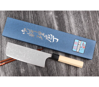 Masakage Shimo 16,5cm Shirogami Cuchillo nakiri japonés hecho a mano 2