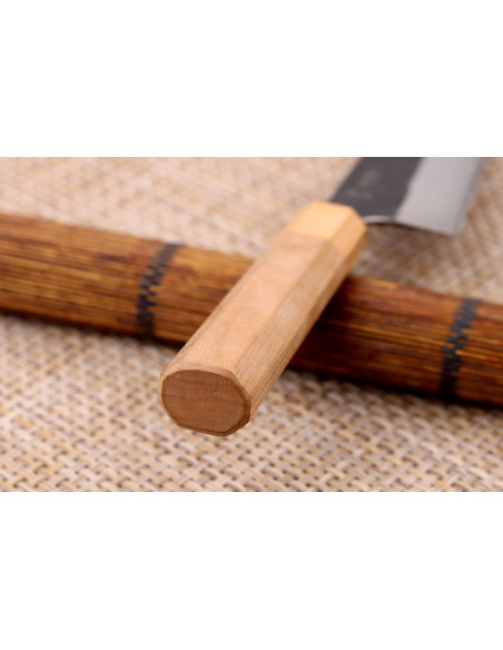 Yoshimi Kato AS Brut 16,5cm handgemaakt Japans santoku mes
