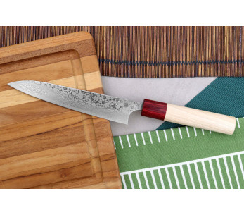 Masakage Kiri 15cm Damaskus 49-bladig handgjord japansk hobbykniv 2