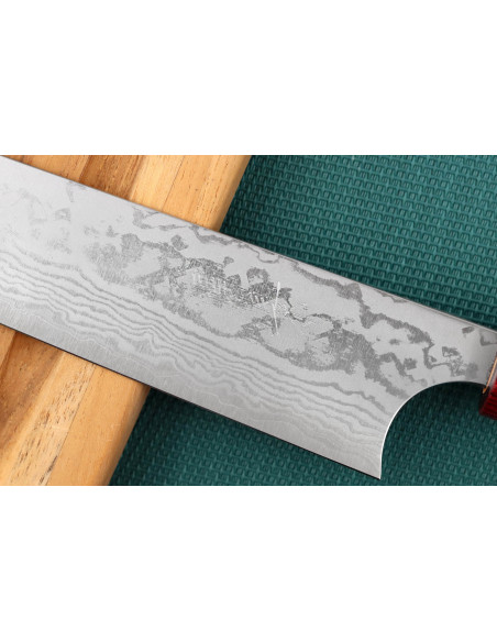 Masagake Kiri 27 cm, 49 lag damaskus håndlaget japansk sujihiki-kniv