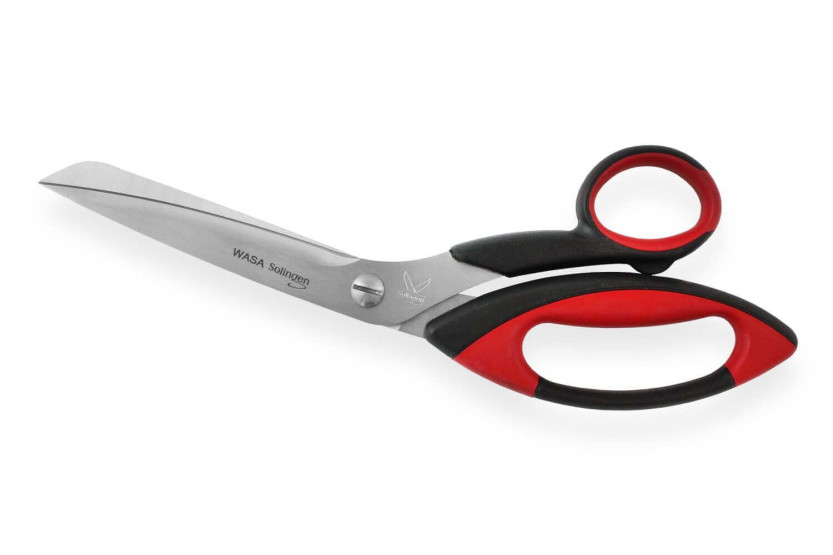 Wasa Solingen tesoura para peixe 25,4cm aço inoxidável cabo preto e vermelho
