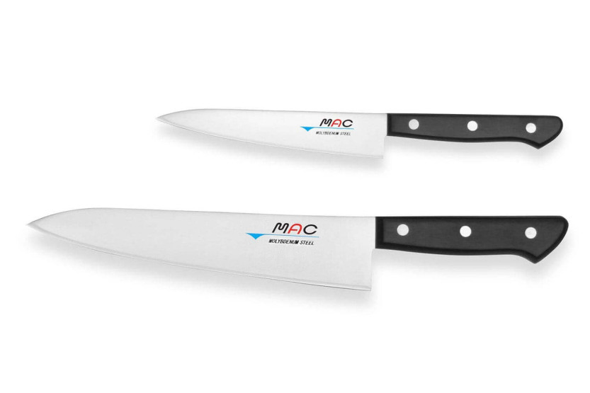 Uppsättning med 2 japanska knivar MAC Chef: Universal + Chef