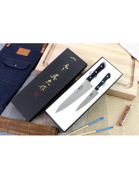 Conjunto de 2 facas japonesas MAC Chef: Universal + Chef