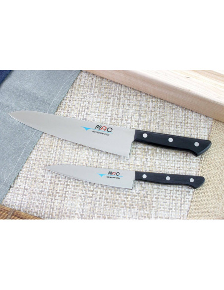 Sett med 2 japanske MAC Chef-kniver: Universal + Chef
