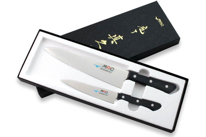 Sett med 2 japanske MAC Chef-kniver: Universal + Chef