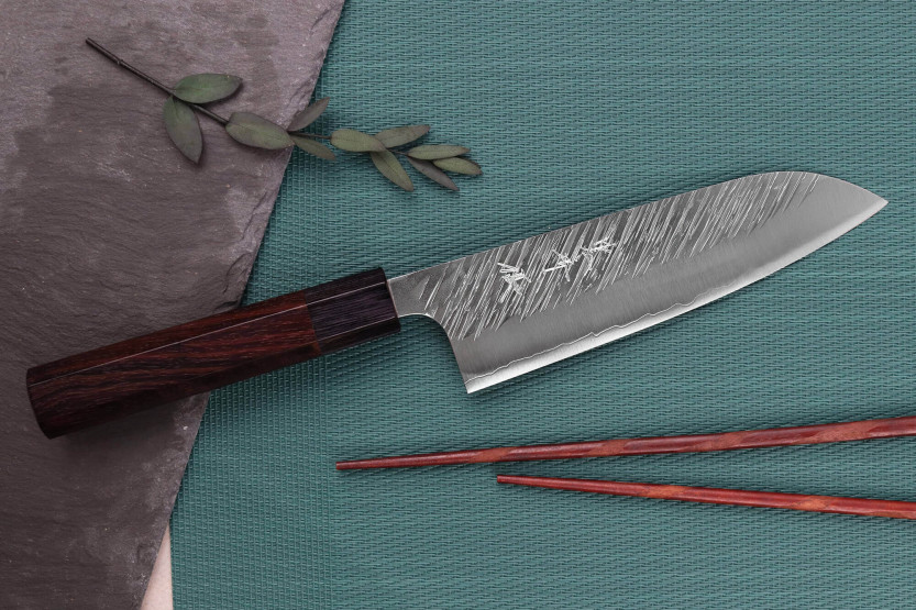 Yu Kurosaki Fujin 16,5cm SG2 handmade Japanese santoku knife
