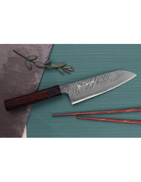 Yu Kurosaki Fujin 16,5 cm SG2 coltello santoku giapponese fatto a mano