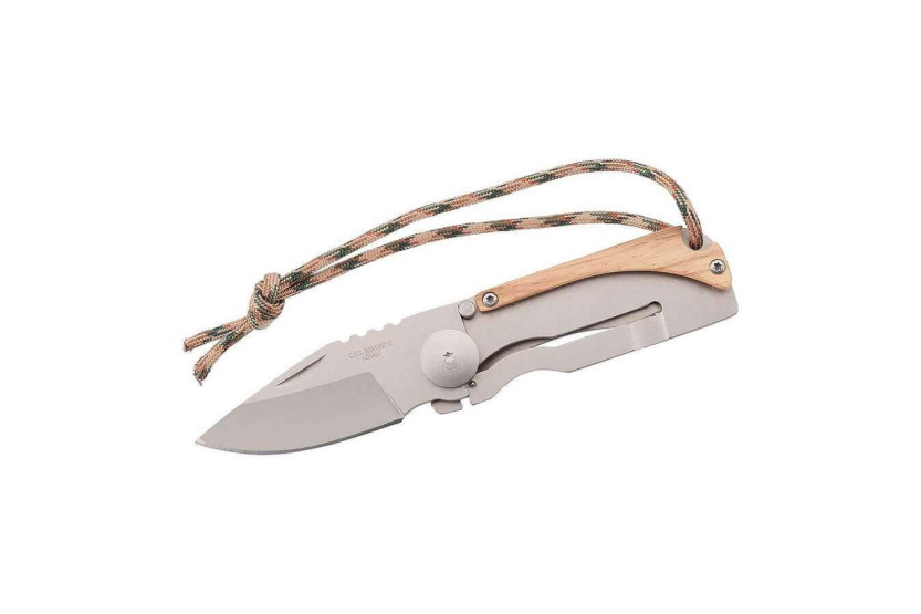 578208 7,5 cm Herbertz foldekniv rustfrit stål/zebra + clips