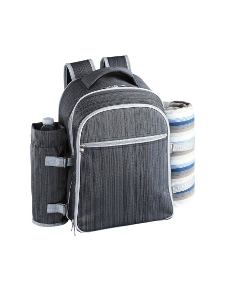 Mochila isotérmica Be Nomad piquenique 4 pessoas com xadrez